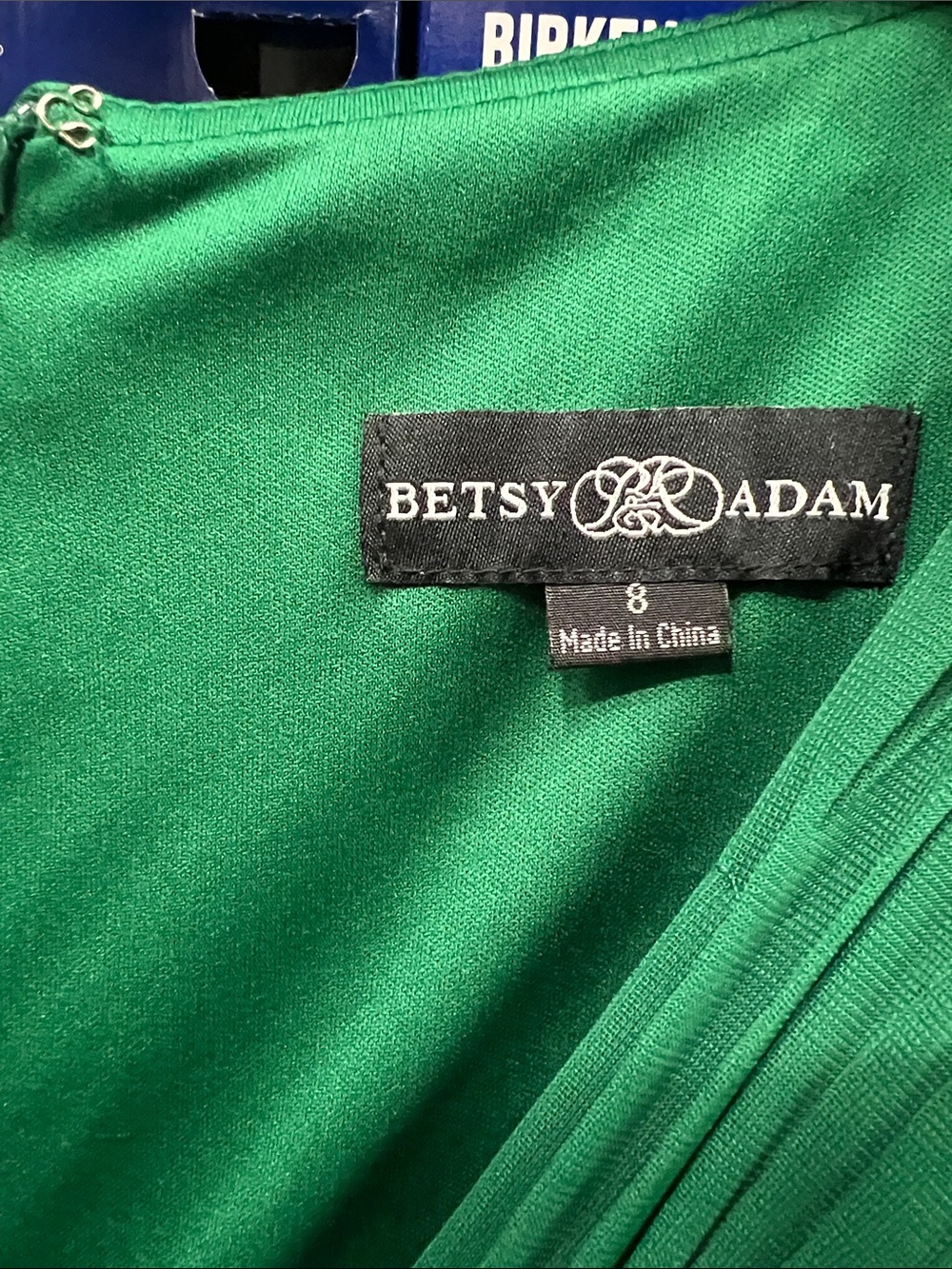 Adam Emerald Green Pleated V-Neck Maxi Dress - Picture 5 of 7